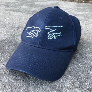 Hand-embroidered Hands Baseball Cap